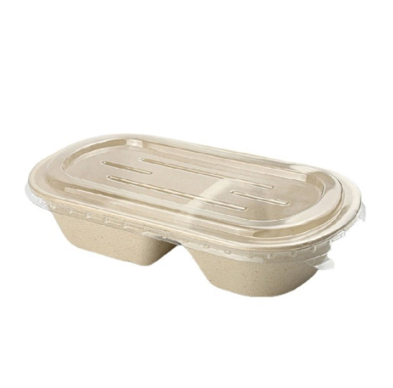 (10pcs) 2 cavity mochi box muah chee bento box recyclable eco-friendly packaging