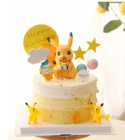Pikachu figurine set of 6 pokemon figurines birthday cake topper