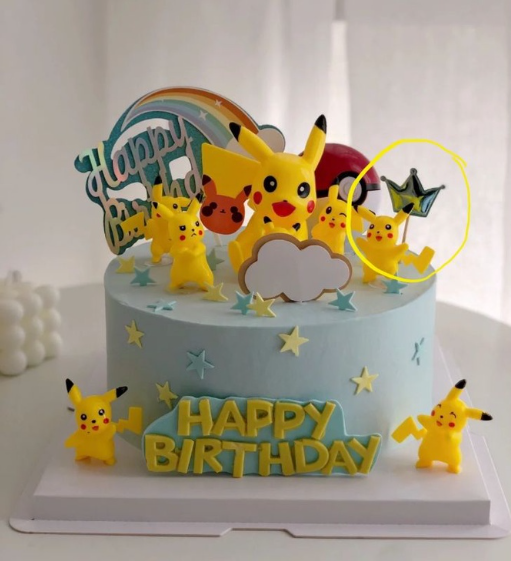 Pikachu figurine set of 6 pokemon figurines birthday cake topper