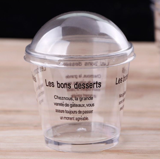 🔥10pcs champagne glass mousse cup chilled dessert packing case pudding reusable cups for dessert tables