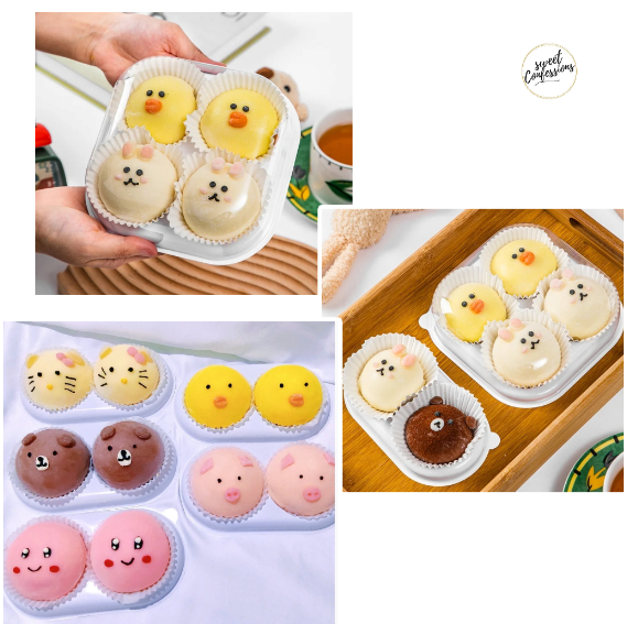 Fruit tart box Daifuku case tart packaging box disposable tray 雪梅娘包装盒
