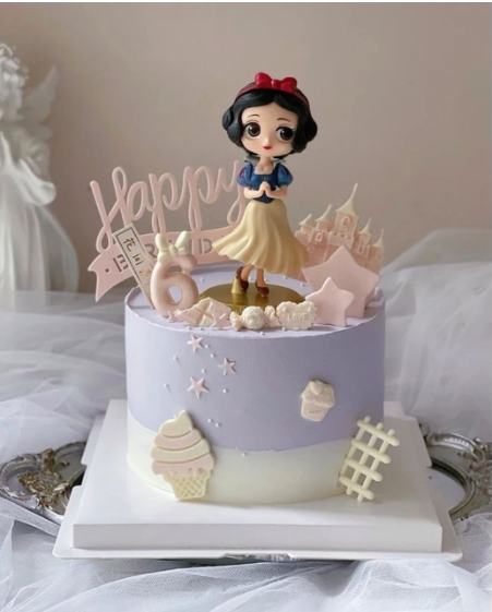Snow white cake toy figurine for cake decorating princess cake toppers