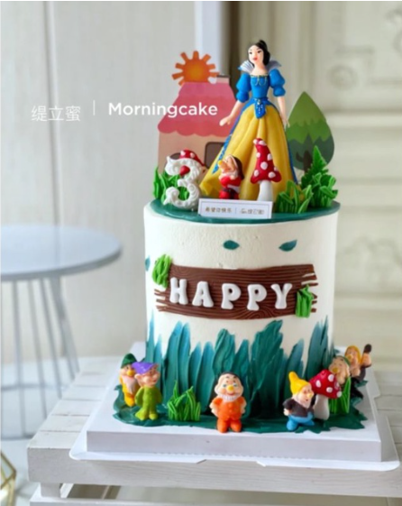 Snow white cake toy figurine for cake decorating princess cake toppers