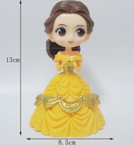 Belle figurine toy cake topper beauty & the beast princess cake decoration for girl