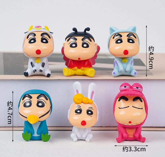 Crayon Shinchan Figurines Cake Topper Decoration 蜡笔小新公仔