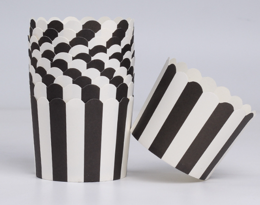 Black White Cupcake Liners