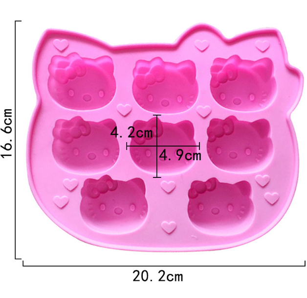 Hello kitty jelly mould chocolate silicone mould cake decorating silicon mold