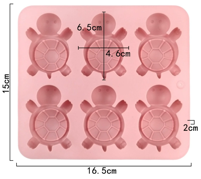 Guilinggao Tortoise Mould Turtle Silicone Mold 龟苓膏 Fondant Chocolate Jelly Cake Decoration Mould