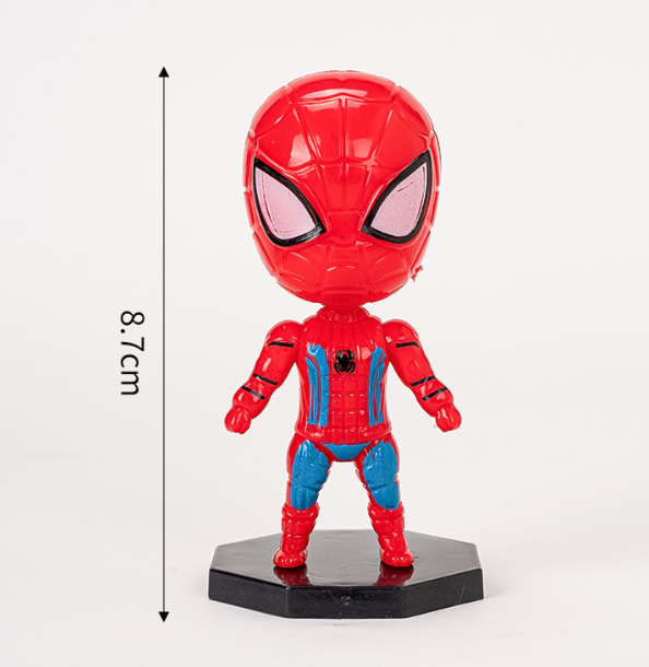 [SG seller] Spiderman marvel avengers figures for decorating kids birthday cake topper spider black web topper