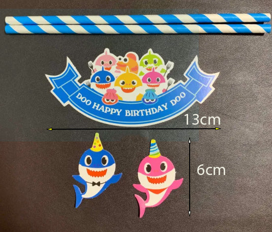 Baby shark topper & figurine - baby sharks cake decoration party decorating toppers