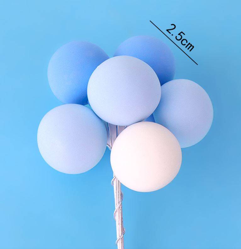 Balloons topper colourful cake decoration