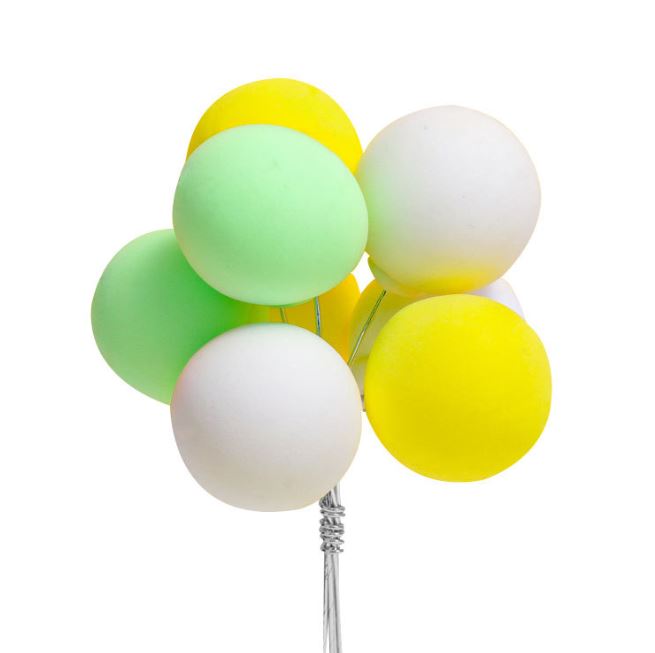 Balloons topper colourful cake decoration