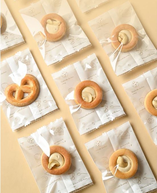 🔥(100pcs wrapper) mooncake heat sealer food wrappers sakura morandi bag packaging cookie wrapper sealing pineapple tart
