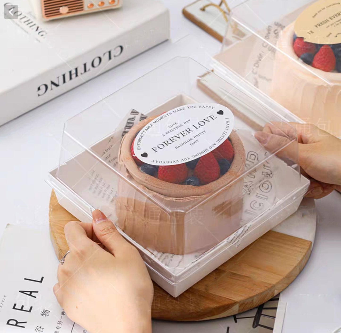 5pcs - 6 inch (17cm) Cake Box