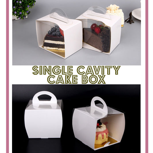 Slice Cake Box Triangle Cake piece Box Single small Cake Box