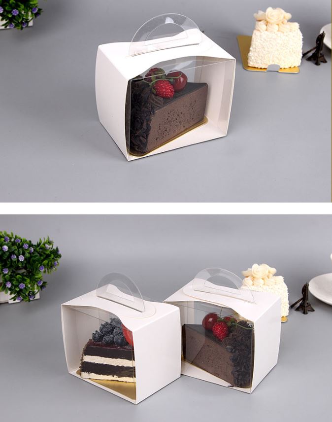 Slice Cake Box Triangle Cake piece Box Single small Cake Box