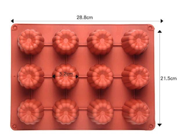 Canele baking mould 8 / 12 cavity fluted cannele baking cake panカヌレ
