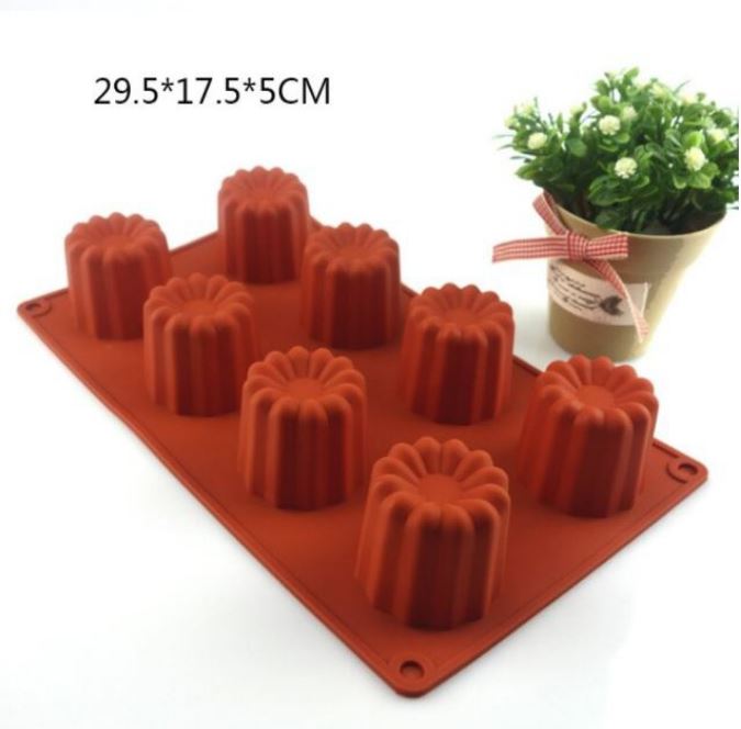 Canele baking mould 8 / 12 cavity fluted cannele baking cake panカヌレ