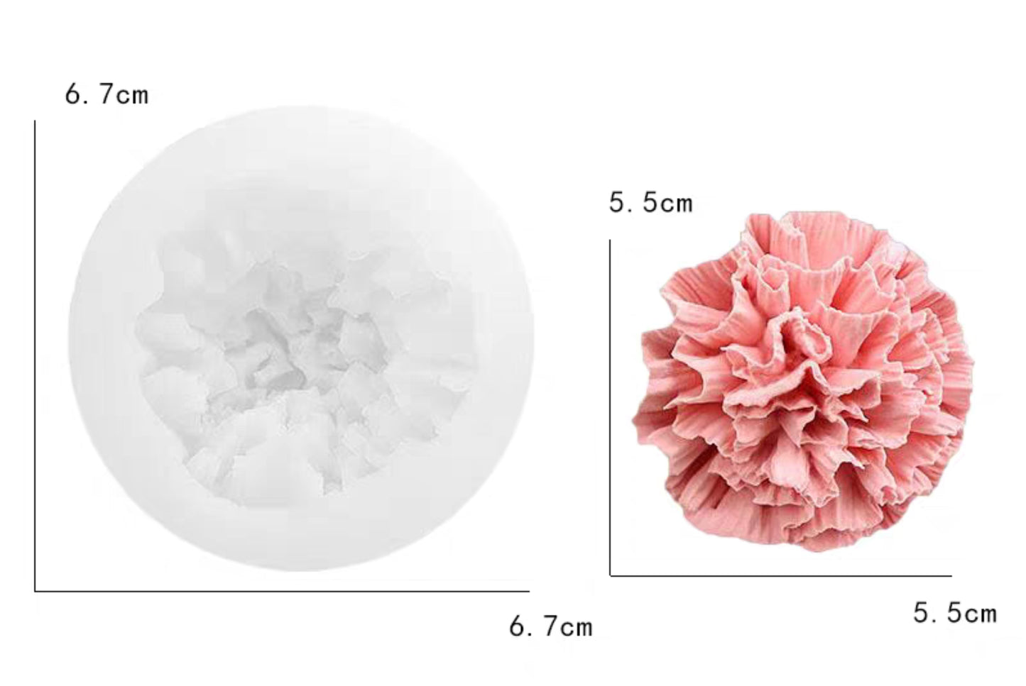 Carnation Mould Mother's Day Jelly mould