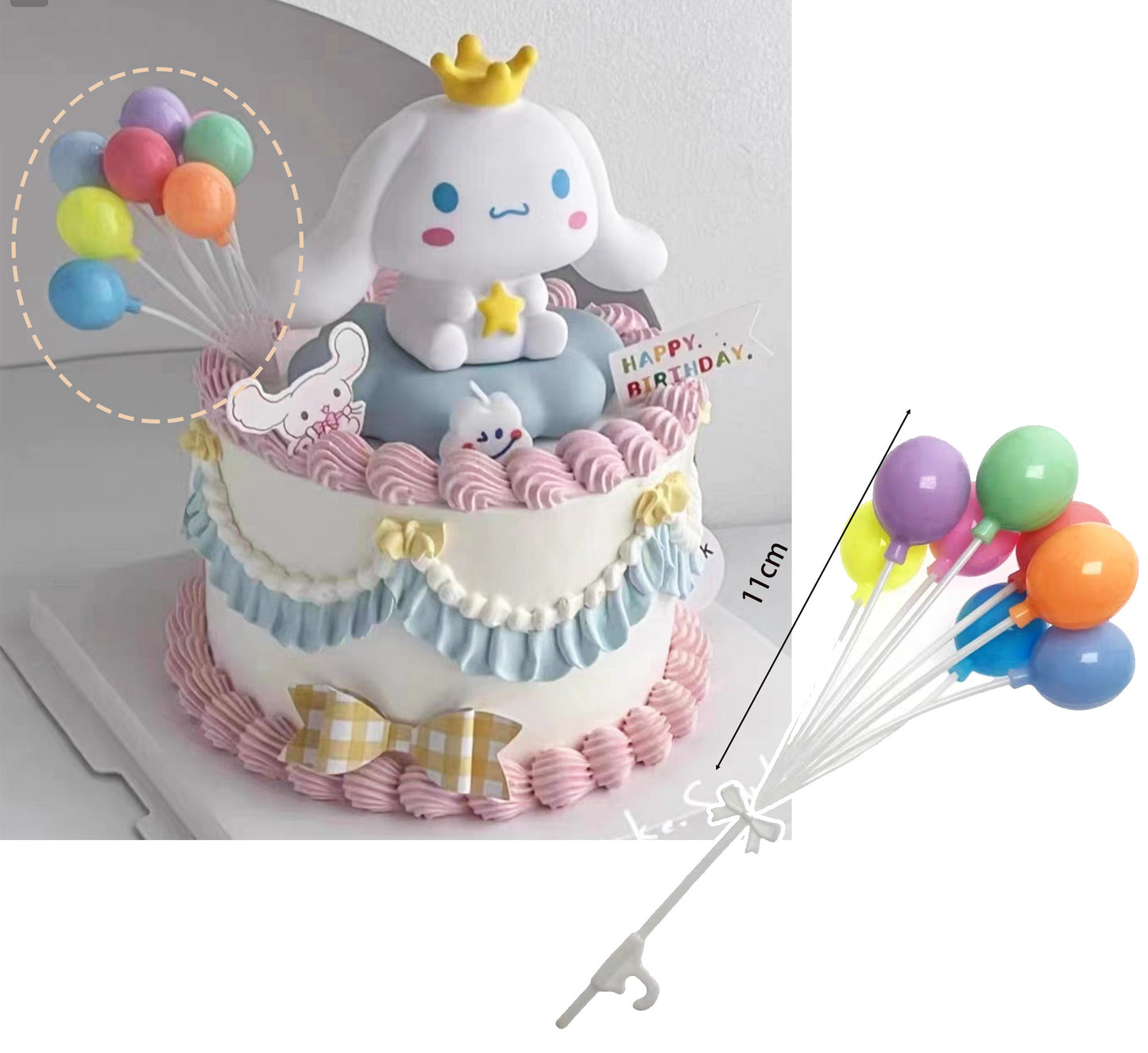 Cinnamoroll Cake topper 玉桂狗蛋糕装饰 toy figurine