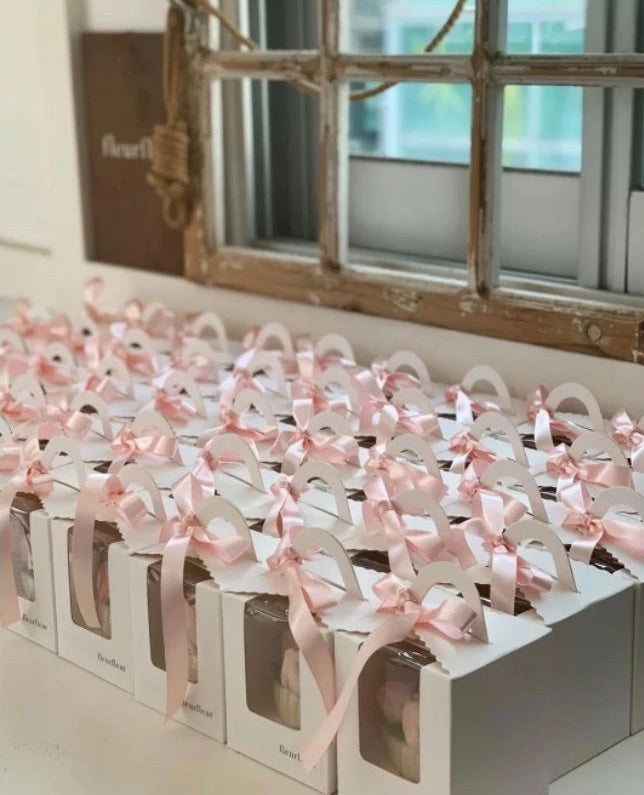 50pcs Cupcake box for single cake cardboard paper boxes succulent plant box