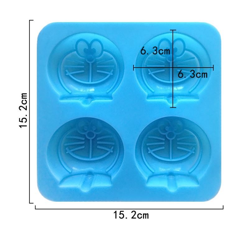 Doraemon jelly mould chocolate silicone mold 16 cavity small doraemon