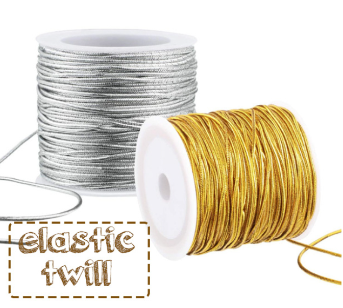 Hamper Wrapper String 🔥 20 metres elastic string 1mm rope band hamper ribbon cord tinsel gif ...
