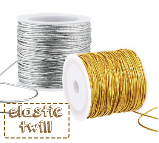 🔥 20 metres elastic string 1mm rope band hamper ribbon cord tinsel gift wrapping