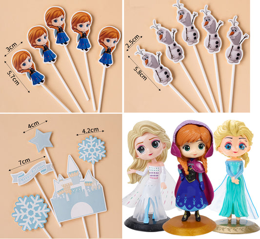 [SG seller] Elsa Cake Frozen Toy figurine Cake Topper Cake Decoration