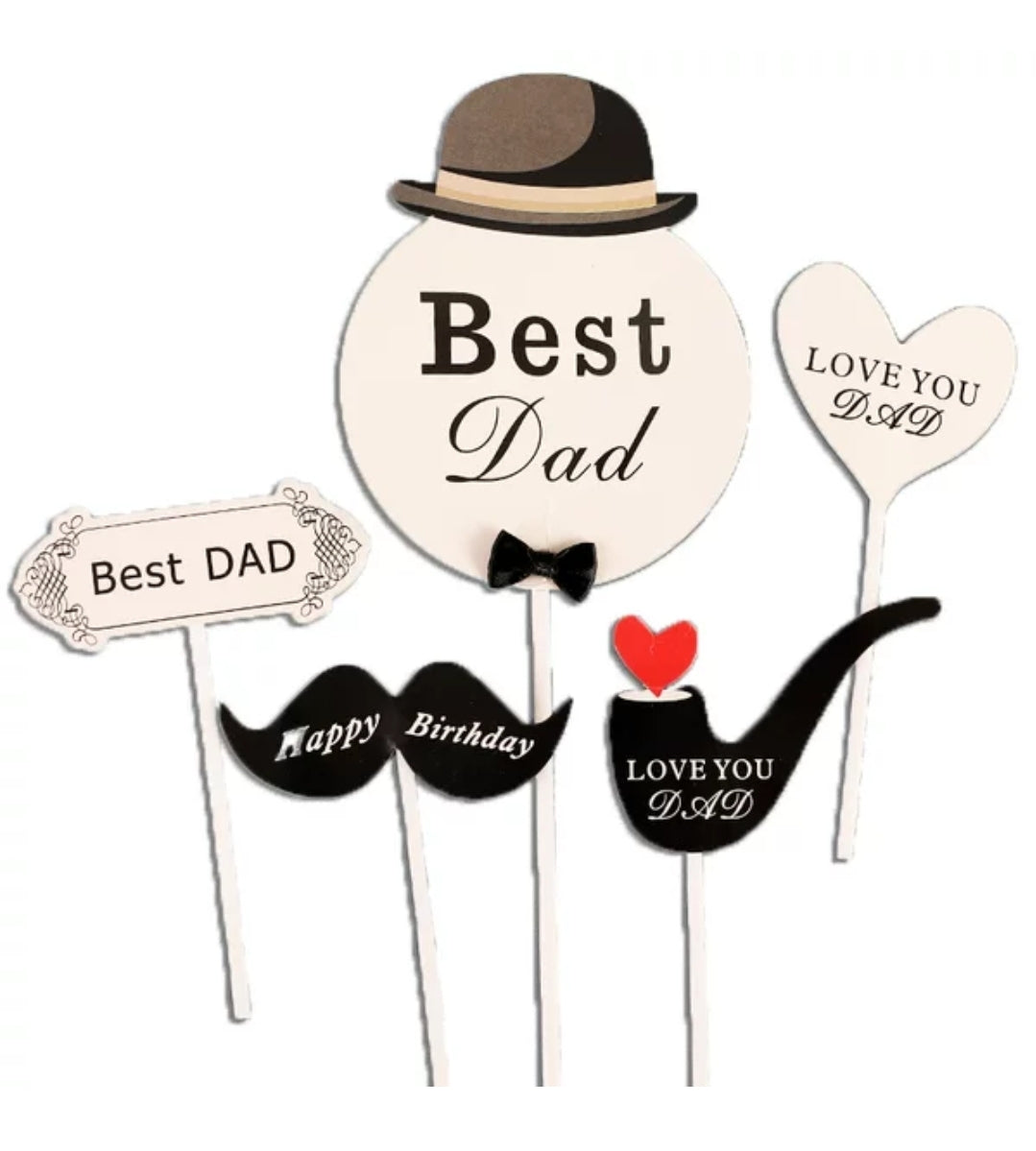 Suits Tuxedo Father's day dad birthday necktie gentleman topper man cake decoration