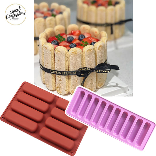 Eclair Mould Sponge finger cake mould baking pan tiramisu sponge mold eclair pan