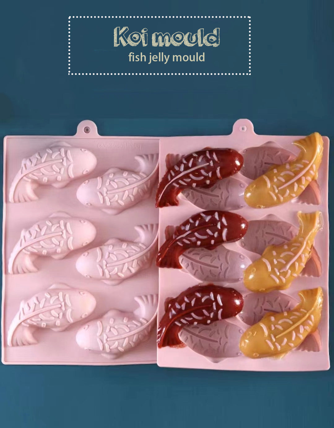 🇸🇬 CNY koi fish silicone mould jelly making new year rice cake making