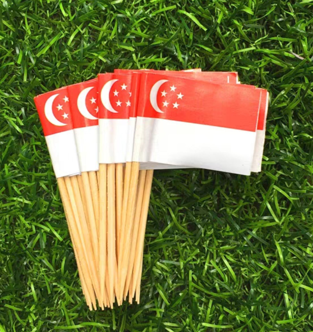 100pcs Singapore Flag toothpick