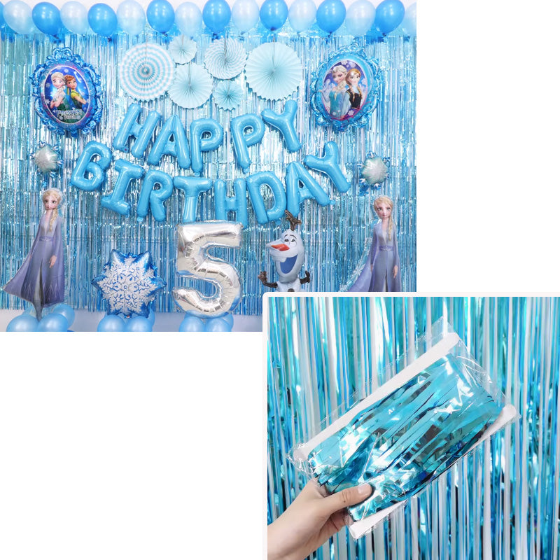 Party Backdrop Foil Fringe Curtain