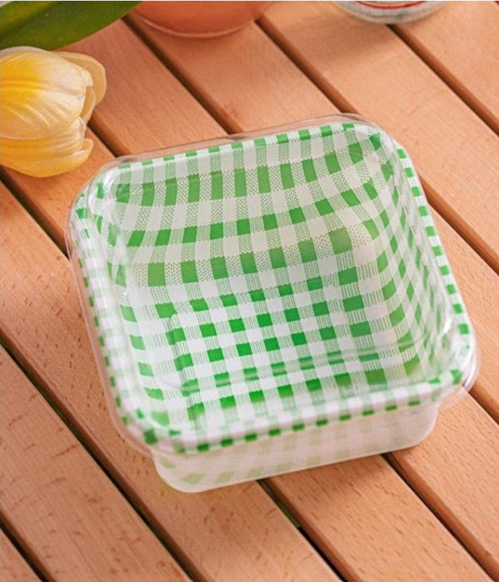 🔥10pcs cake box container tiramisu cup cake plastic tray mousse cups disposable pudding takeaway box