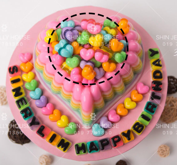 Heart valentine silicone chocolate mould jelly ice cube silicon mold