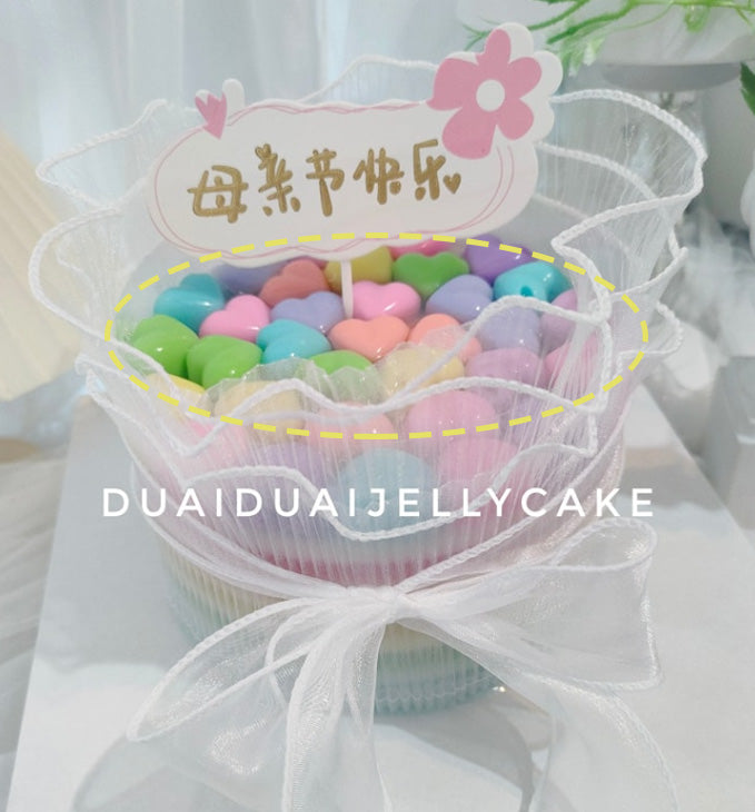 Heart valentine silicone chocolate mould jelly ice cube silicon mold