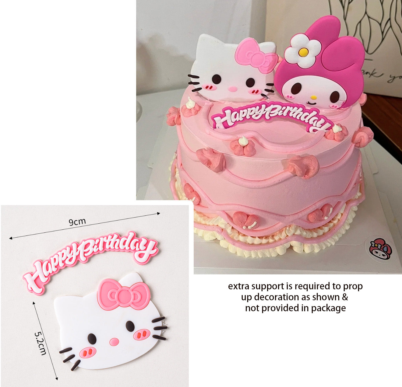 Hello Kitty toy figurine my melody cake topper decoration collectible
