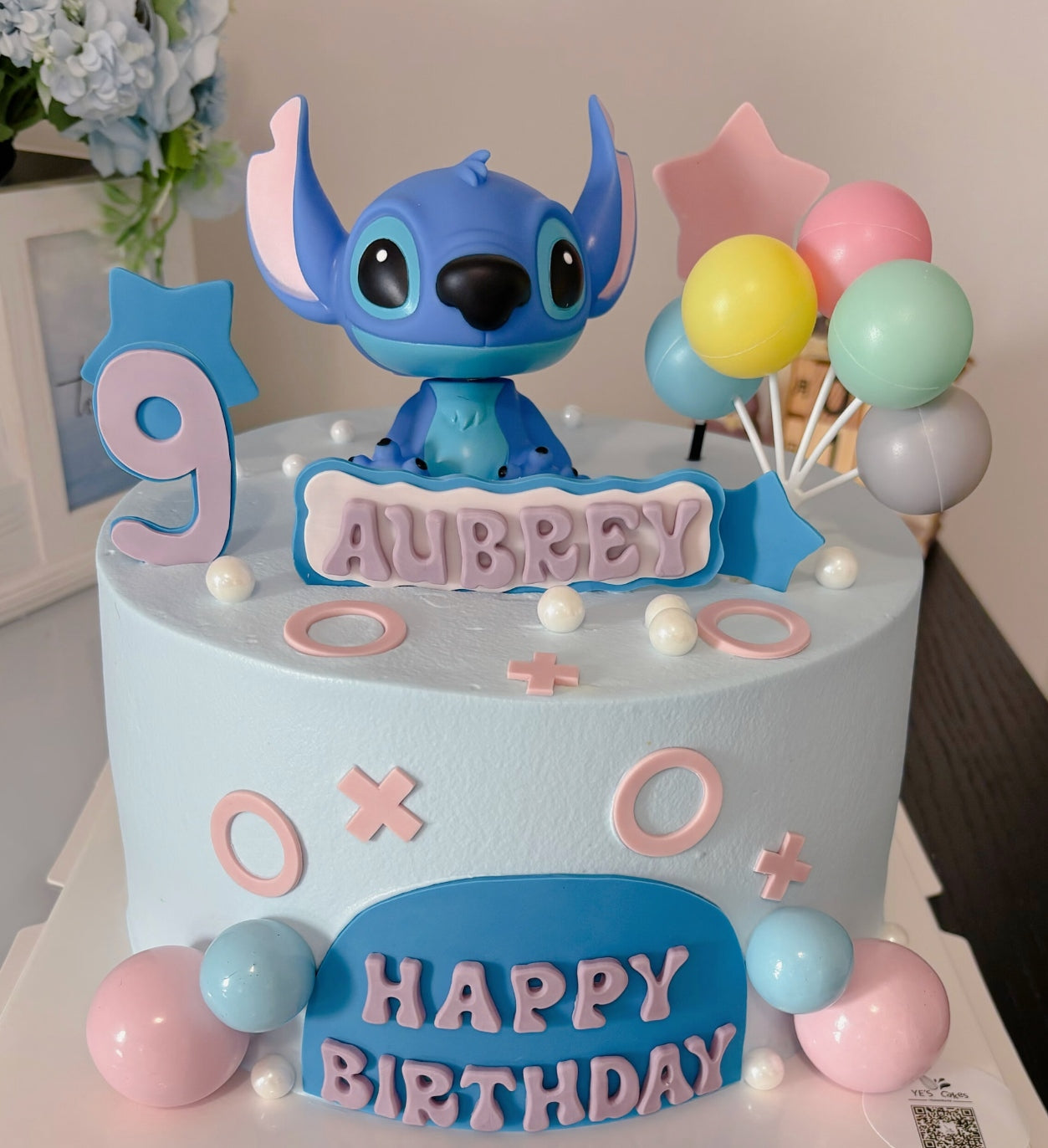 Lilo & Stitch Cake Topper Figurine Cake Decoration Forest Fern Paper Card