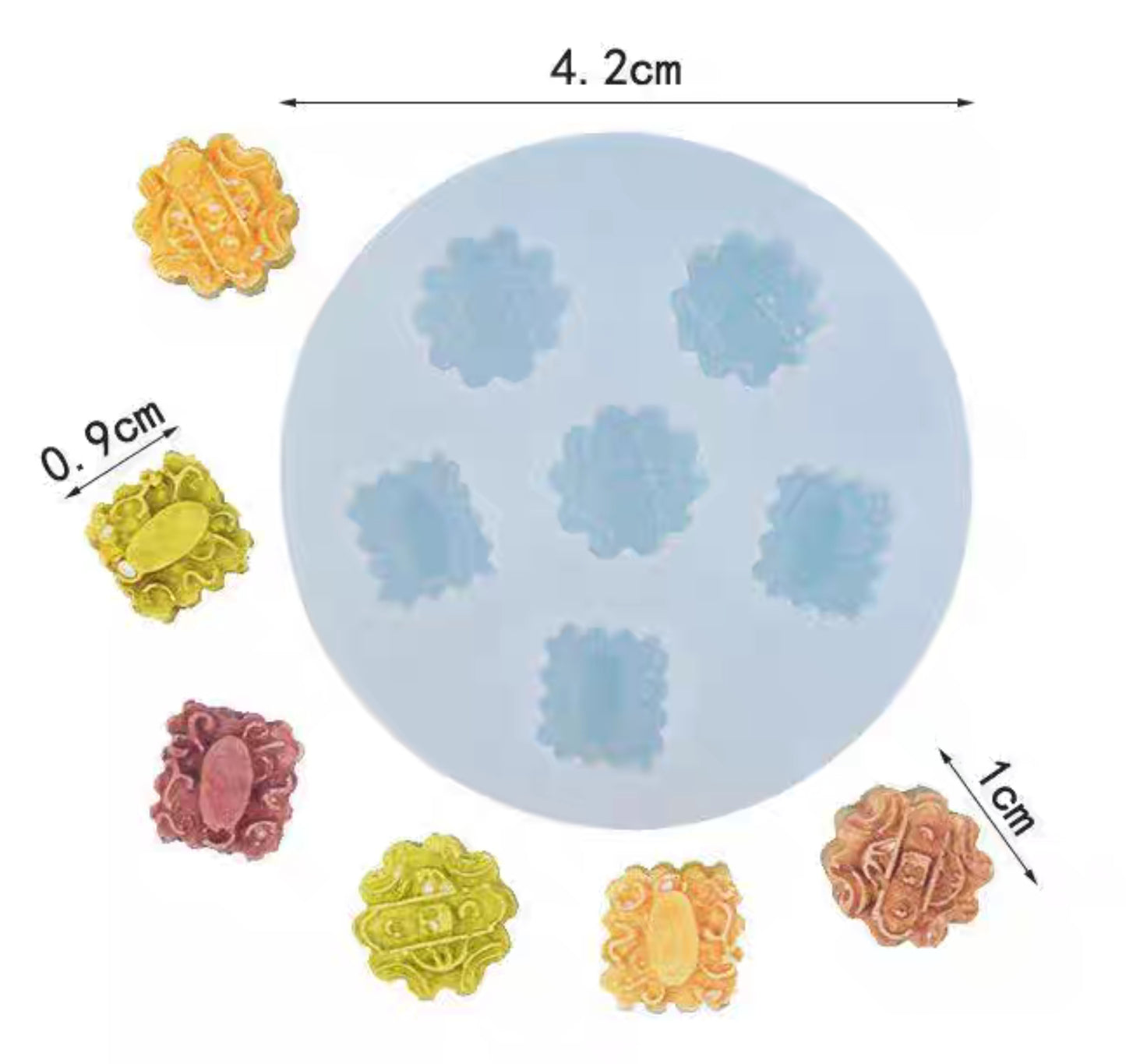 Mini Mooncake Mould Jelly Mooncake Mould 花好月圆模