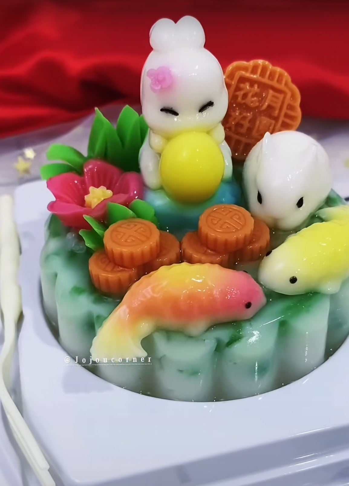 Mini Mooncake Mould Jelly Mooncake Mould 花好月圆模