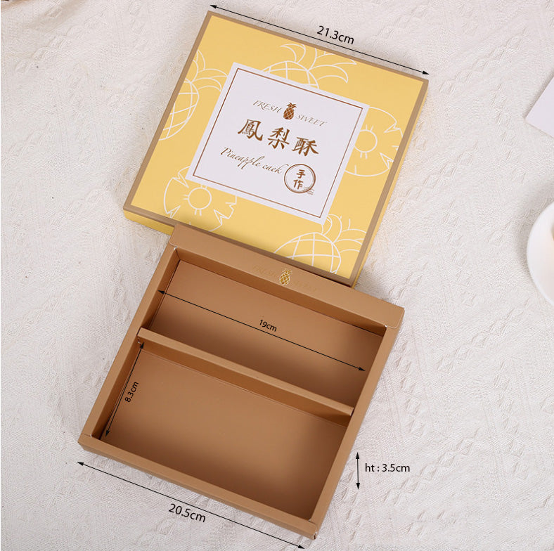 CNY box/wrappers Pineapple tart gift box 黄梨饼礼盒 chinese new year goodies box