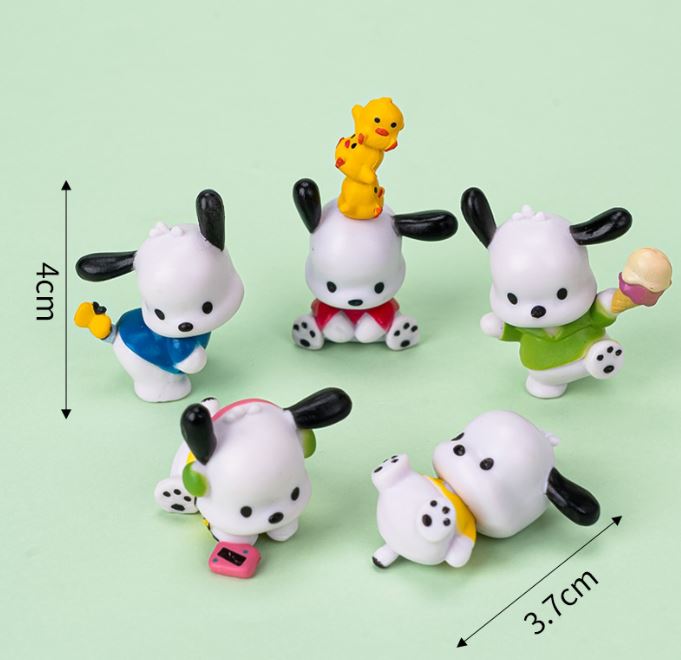Pochacco Figurine Cake Topper Cupcake Decoration