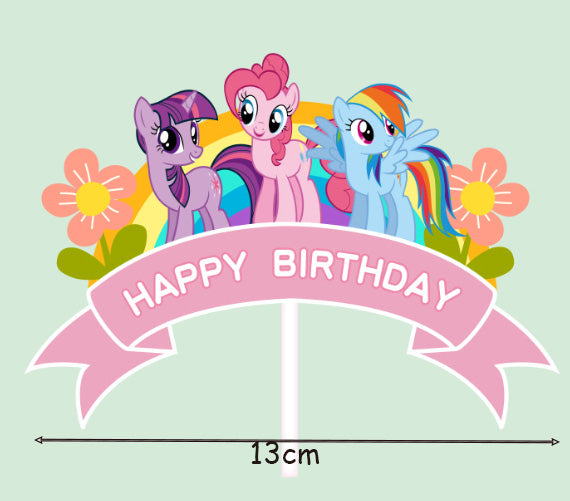 My Little Pony Cake Topper