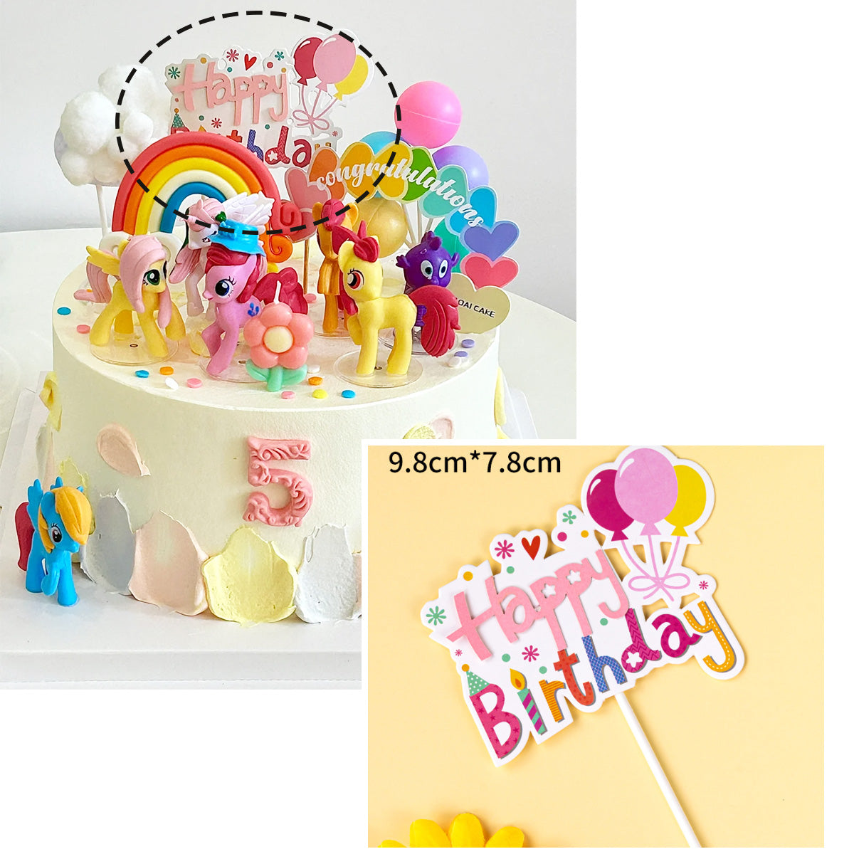 My Little Pony Cake Topper