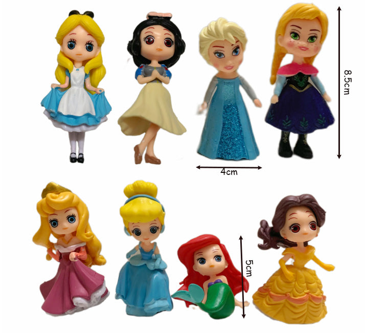 8pcs Disney Figurines Cake Topper