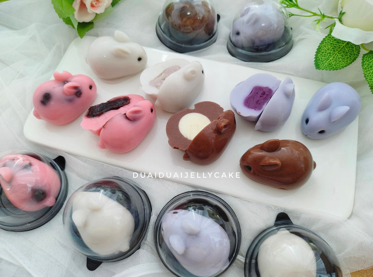 Rabbit bunny mousse silicone mould agar agar jelly mooncake silicon mold