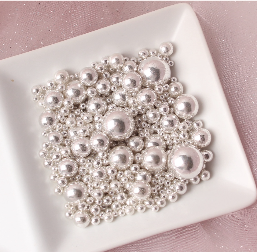 🇸🇬 50g / 50ml sprinkles dragees cupcake decoration sugar pearls nonpareils edible glitter ball sprinkle rod