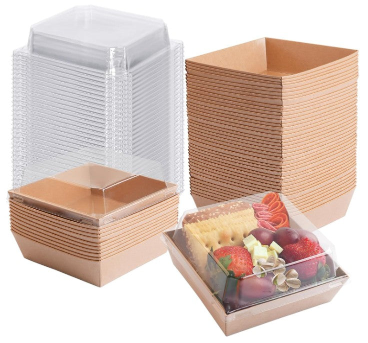 50pcs Cake Box - Charcuterie Sandwich Packaging Box Disposable gift box sweet confessions