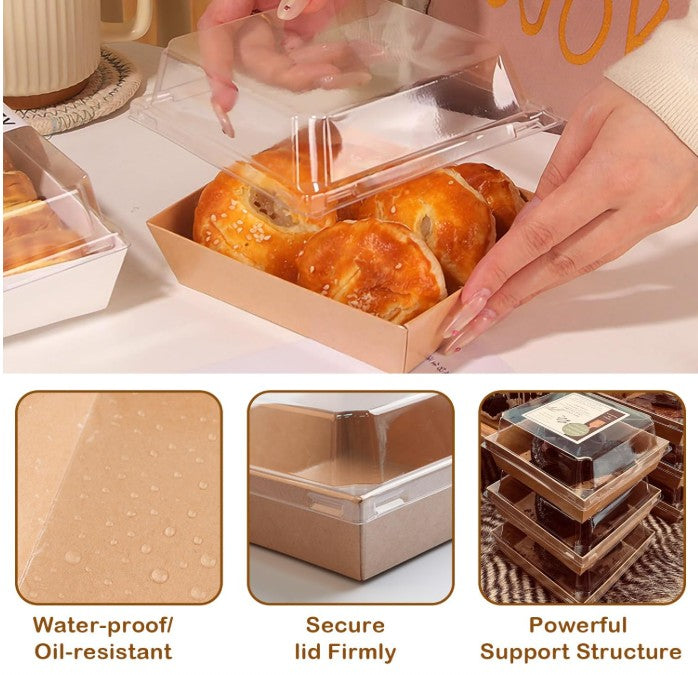50pcs Cake Box - Charcuterie Sandwich Packaging Box Disposable gift box sweet confessions